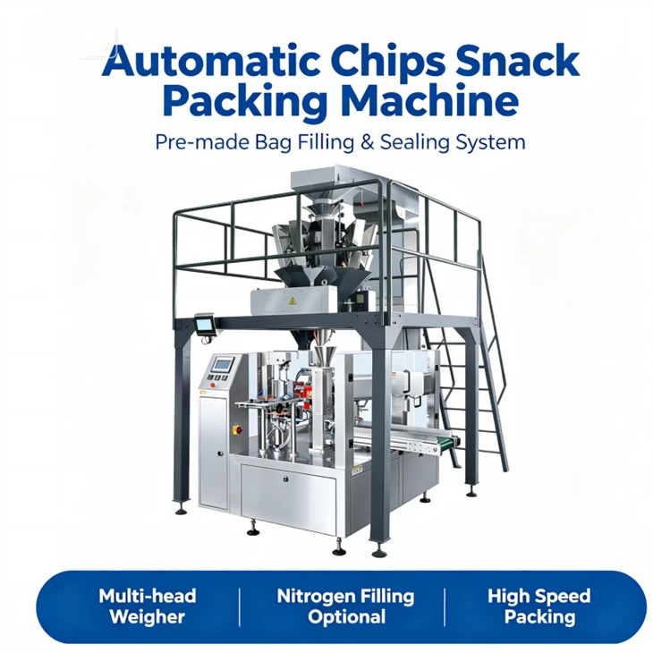 Sjálfvirk Chips Snack Pökkunarvél